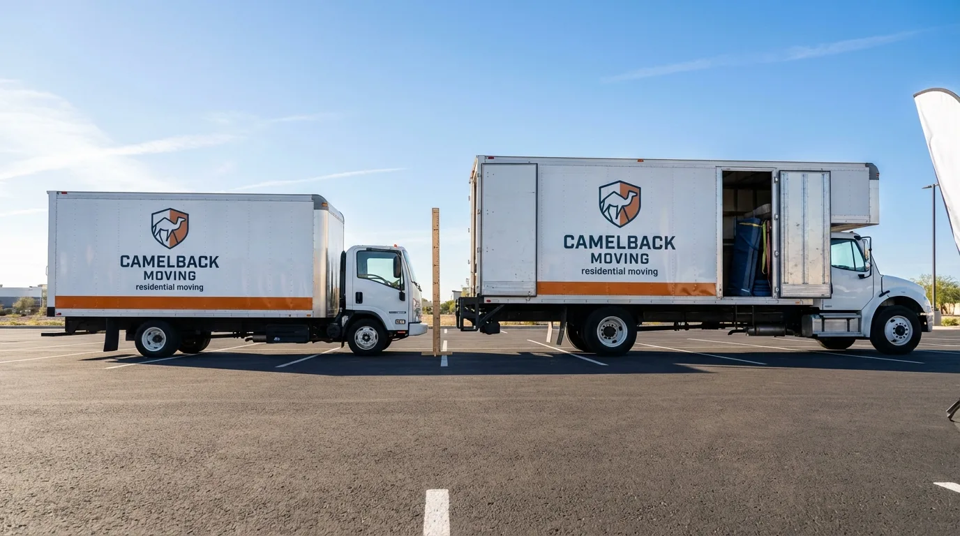 Moving truck size capacity guide in Gold Canyon